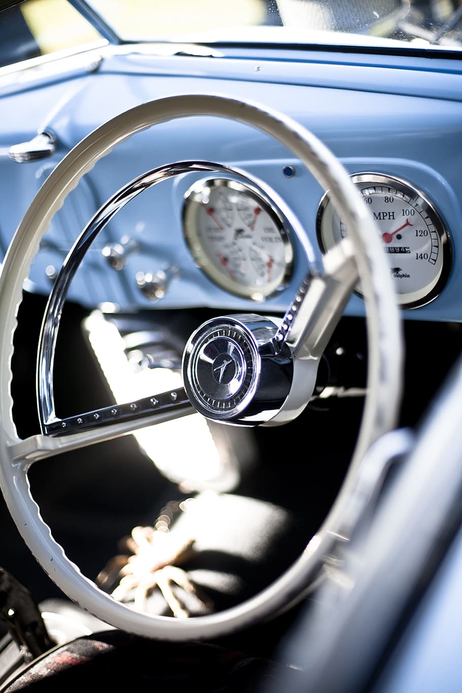 gris, acero inoxidable, rueda del vehículo, volante, cabina, vintage, automóvil, automóvil clásico, automóviles, automóviles antiguos