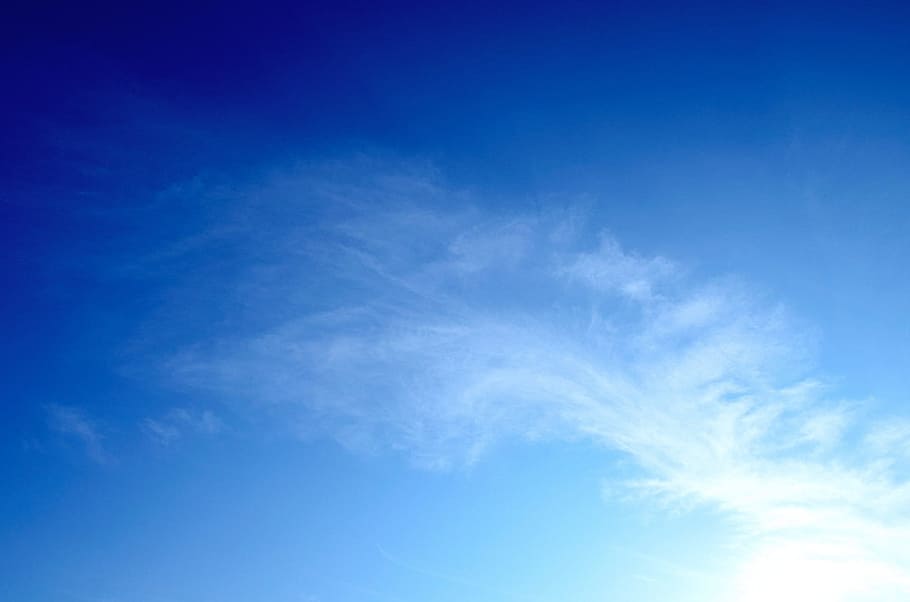 putih, asap, biru, permukaan, awan, langit, latar belakang, alam, pemandangan, hanya langit