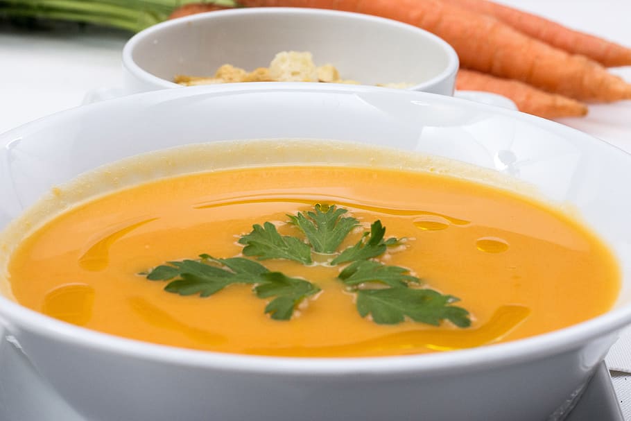 bowl, Carrot soup, food/Drink, carrot, carrots, diet, food, foods, health, healthy