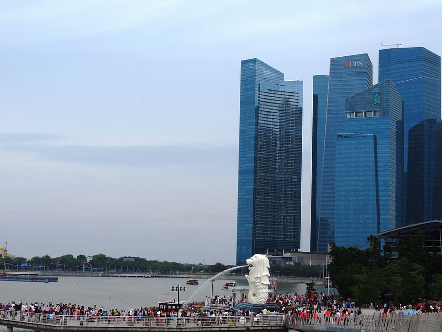 Singapore, Building, City Hall, raffles place, city, architecture, urban, modern, cityscape, skyline
