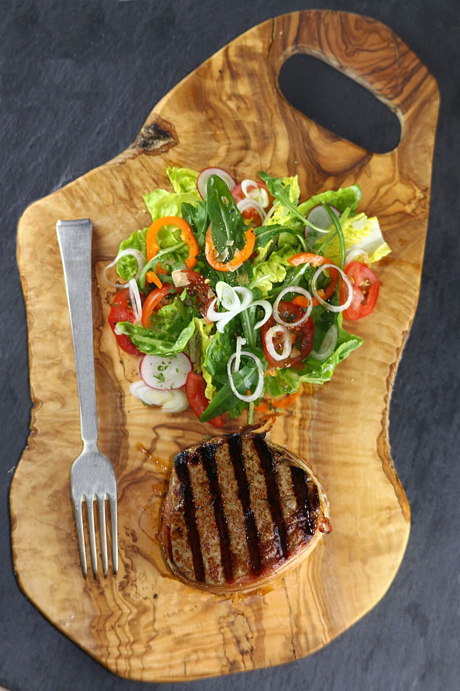salad, meat, food, beef, barbecue, eat, delicious, steak, gourmet, fillet of beef
