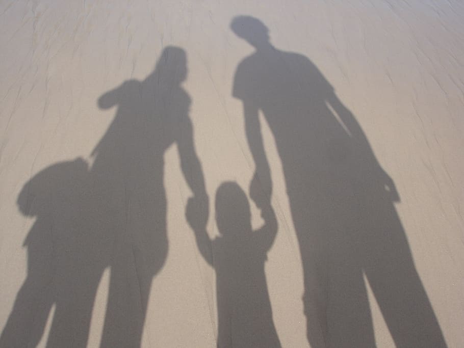 beige floor, family, together, parenting, lifestyle, parents, beach, vacation, shadows, outdoors