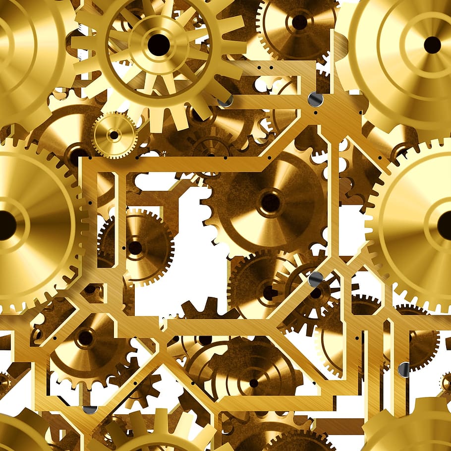 cogs, gears, tiling, cogwheel, mechanism, industrial, machine, industry, tile, factory