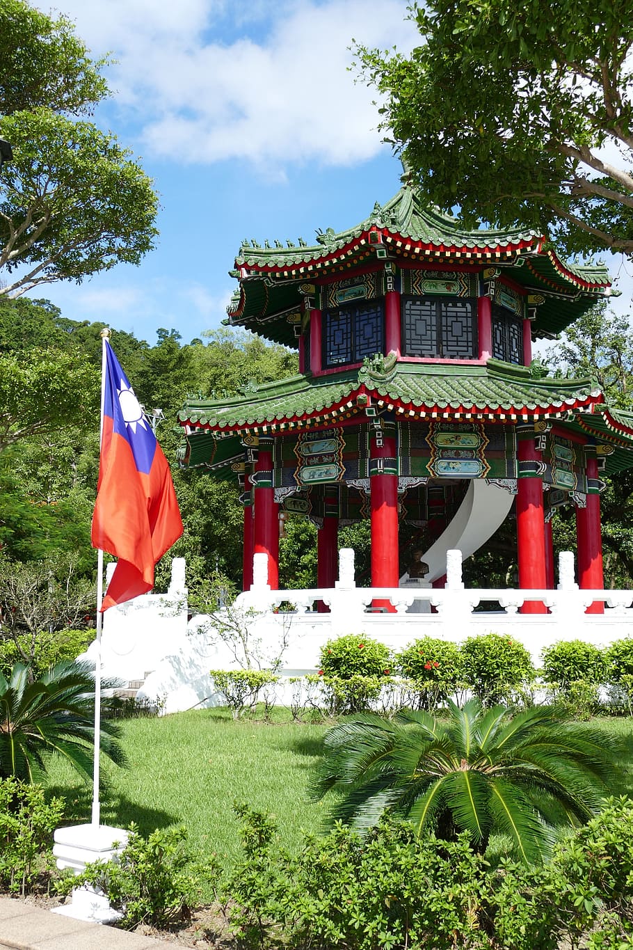 Taiwán, Taipei, Capital, Cenotafio, arquitectura, asia, china, templo, pagoda, parque memorial de guerra