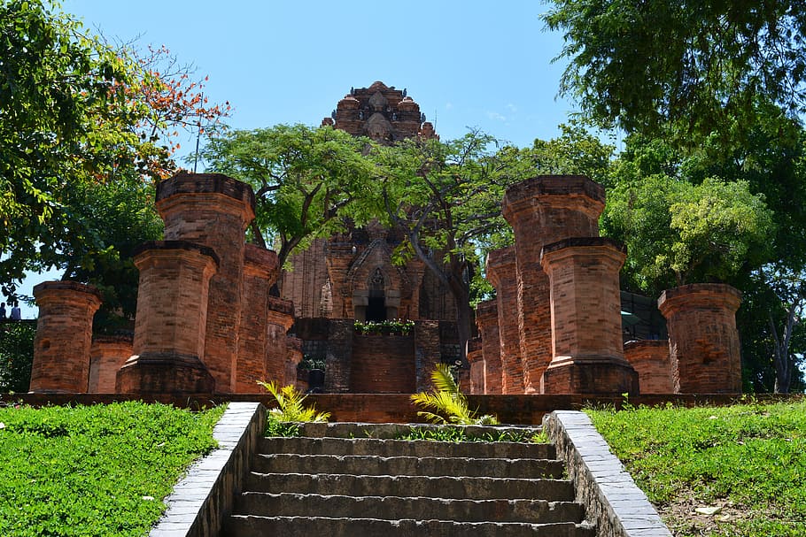 Cham, Po Nagar, Kuil, Kuno, Vietnam, menara, agama, tengara, asia, sejarah