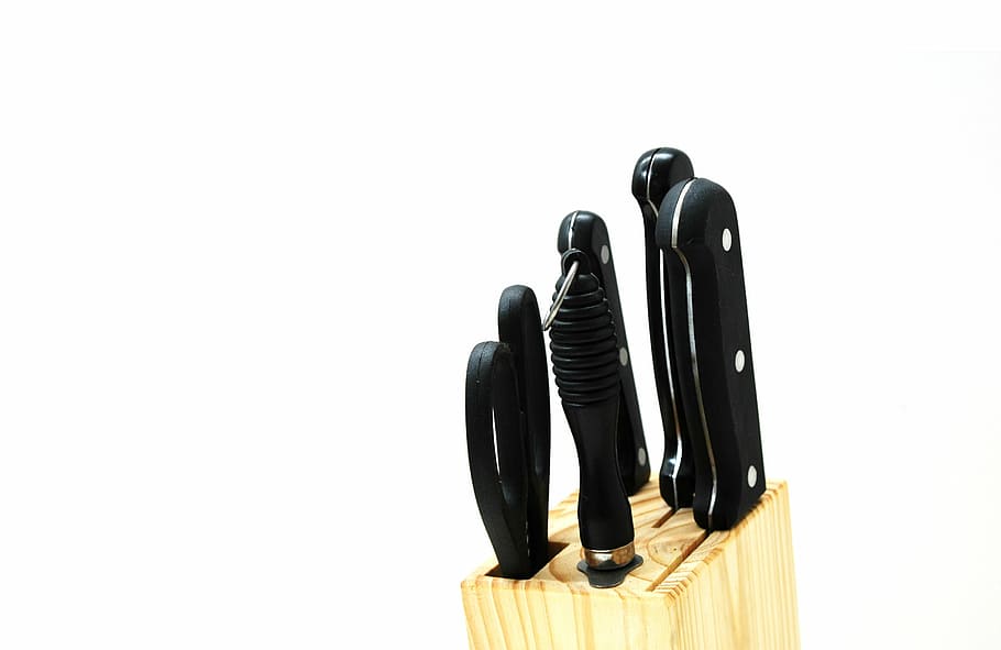 black, handle, knife, set, beige, knife block, nanjing, cutting tool, practise using, equipment