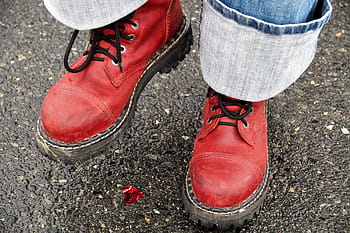 Trampled sneakers boots