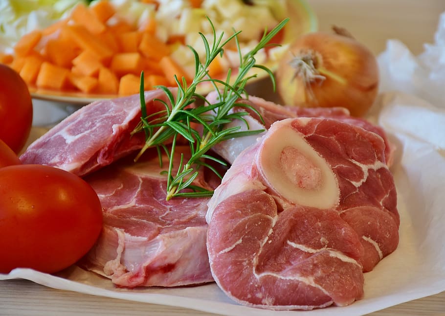 raw meat, Meat, Calf, Veal, Beef, Osso Buco, leg slices, court, eat, cook