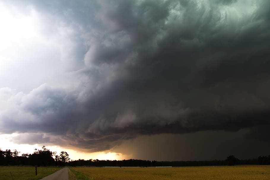 nature, sky, super cell, storm, thunderstorm, storm hunting, bavaria, germany, thundercloud, forward