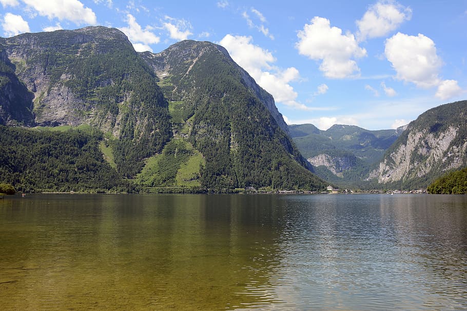Austria, danau, pegunungan Alpen, alam, gunung, air, scenics - alam, keindahan di alam, langit, awan - langit