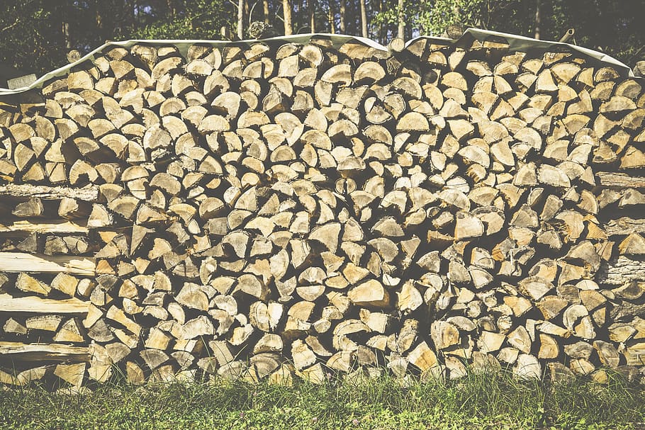 wood, firewood, stack, holzstapel, growing stock, log, stacked up, sawed off, storage, strains