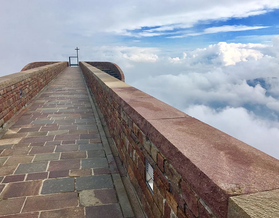 chapel, monte tamaro, mountain, hill, church, away, hike, sky, nature, switzerland