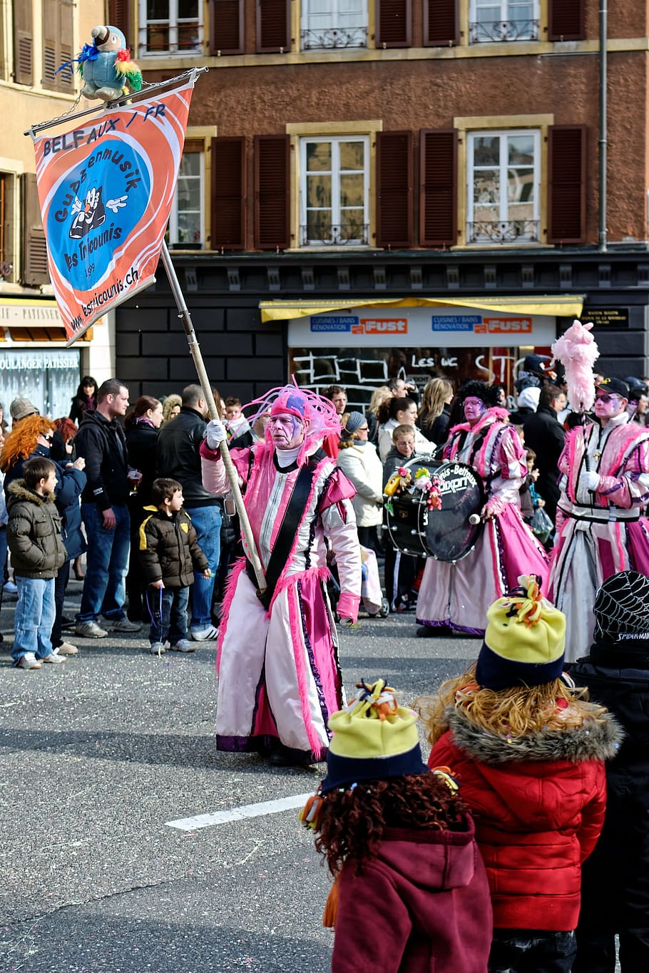 carnival, celebration, road, yverdon, vaud, switzerland, people, joy, festival, human