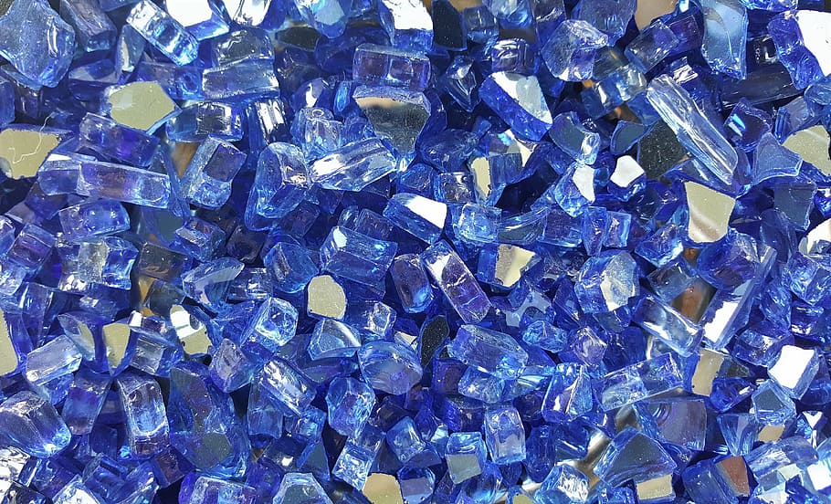 perto, fotografia, azul, lote de pedras preciosas, vidro de fogo, vidro, aquecimento, calor, textura, médio