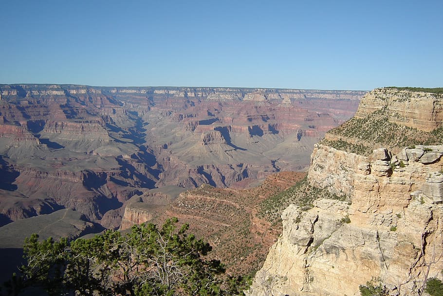 grand, ngarai, selatan, rim, lanskap, Taman Nasional grand Canyon, grand Canyon, arizona, alam, uSA