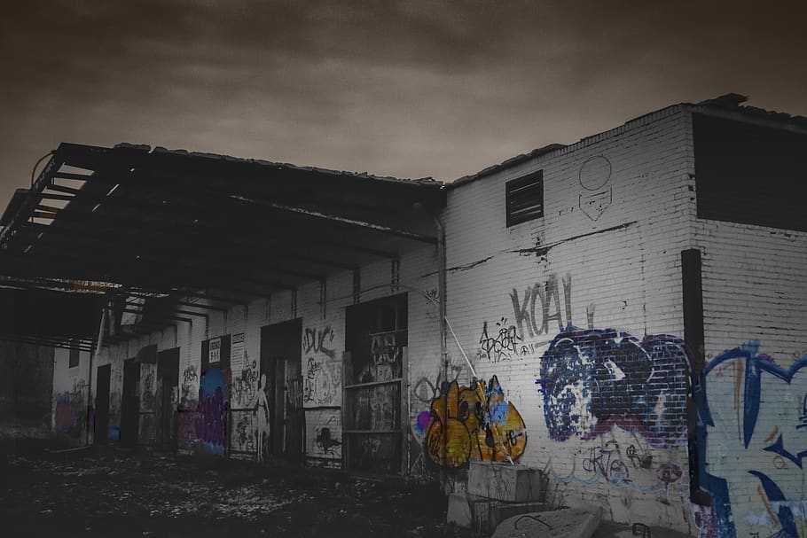 urbex, streetart, graffiti, industrial, abandoned, urban, graph, mural, colors, abandonment