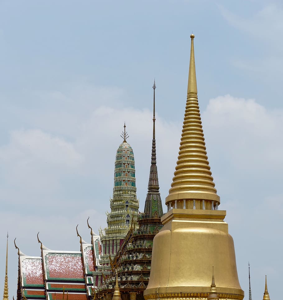 buda, pagode, templo, religião, dourado, espiritualidade, arquitetura, viagem, cultura, tradicionalmente