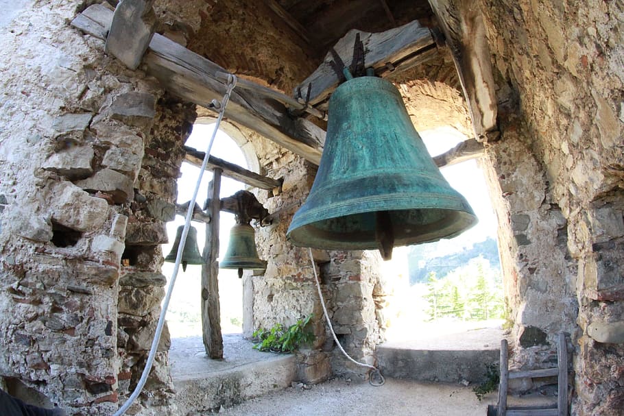 bell, church, tower of the church, christ, catholic, christianity, steeples of the church, clock tower, clapper, jesus