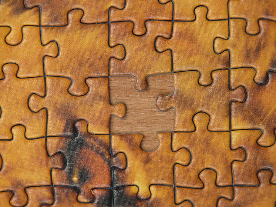 puzzle, Puzzle Piece, kartu memori ditutupi dengan, kesabaran, kebosanan, hobi, celah, lubang, hilang, bagian