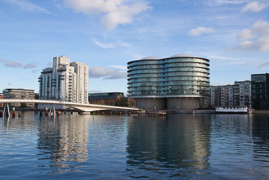 reflections, harbour, copenhagen, building, danish, city, denmark, ocean, client, front