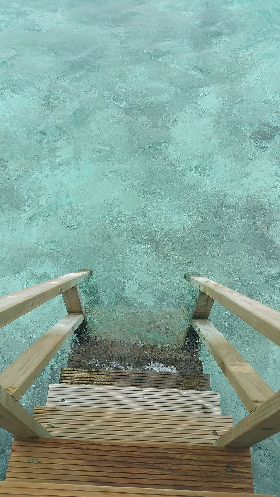 wooden, stairs, water, daytime, Maldives, Holiday, Beach, Sun, Summer, holiday, beach