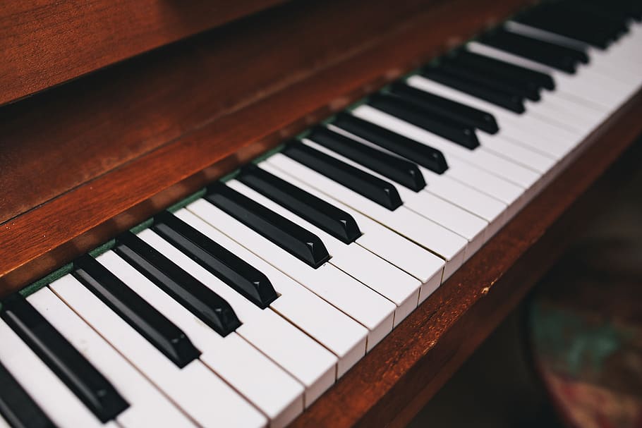 teclado, arte, piano, música, melodia, musical, instrumento musical, equipamento musical, tecla de piano, close-up