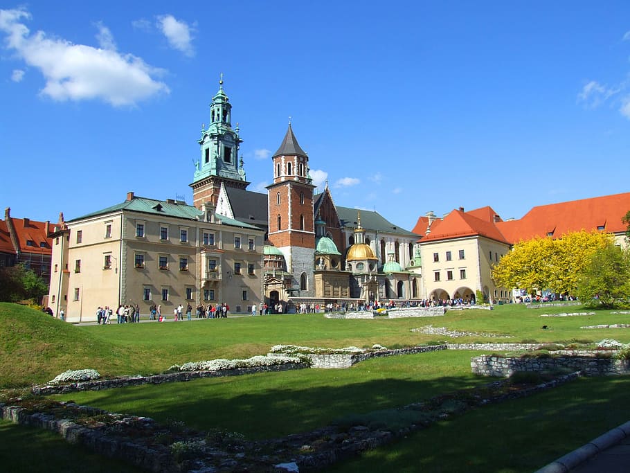 Cracovia, Wawel, antiguo, Polonia, castillo, monumento, arquitectura, el casco antiguo, torre, estructura construida