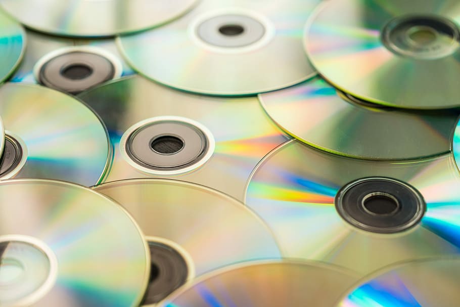compacto, discos, DVDs # 2, pilha, CD, discos compactos, DVDs, colorido, cópia, verde