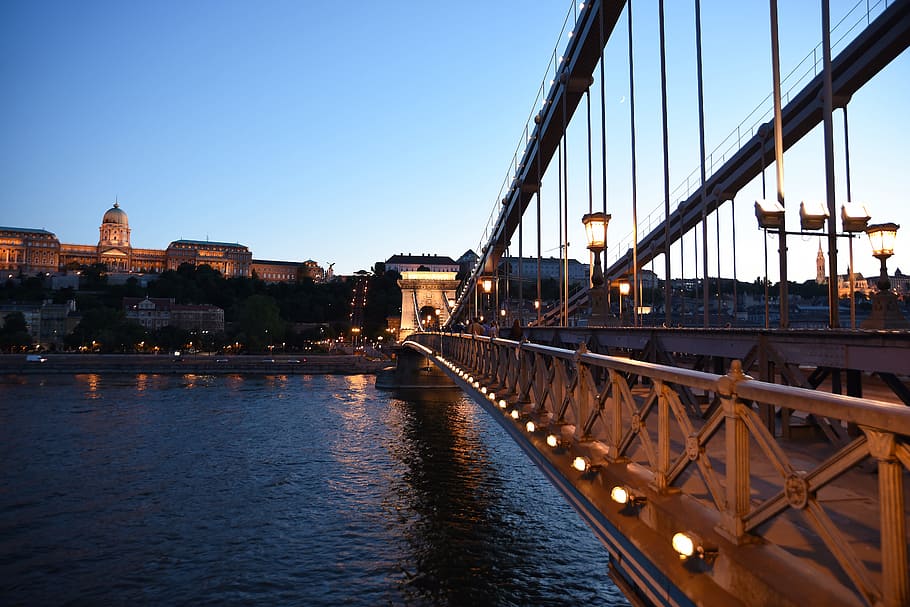 bridge, water, travel, river, architecture, budapest, danube, famous, hungary, europe