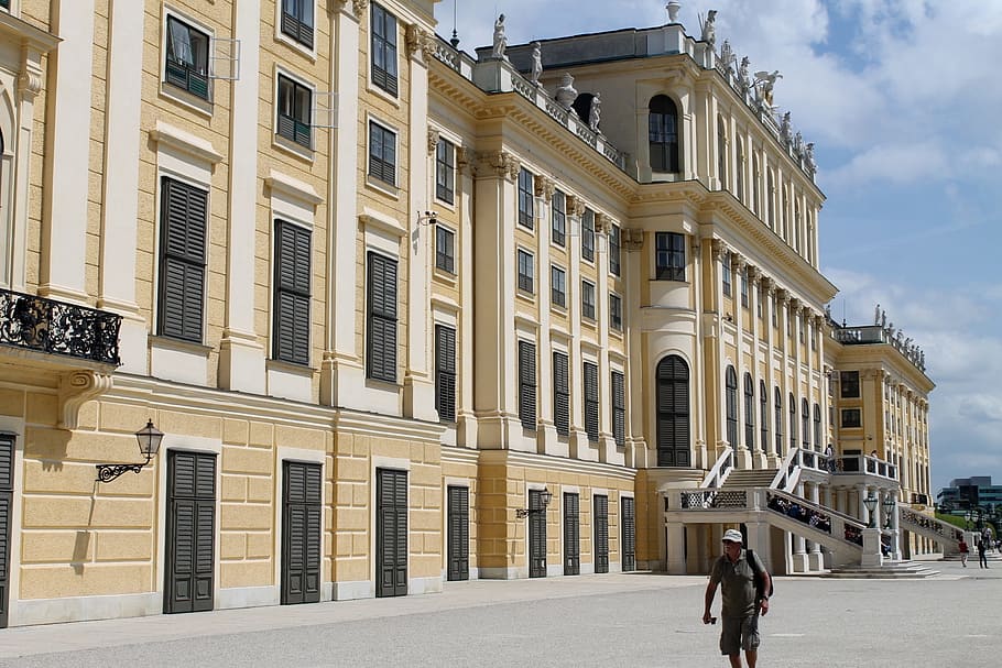 austria, vienna, park, architecture, castle park, schönbrunn palace, palace, monarchy, historically, building exterior