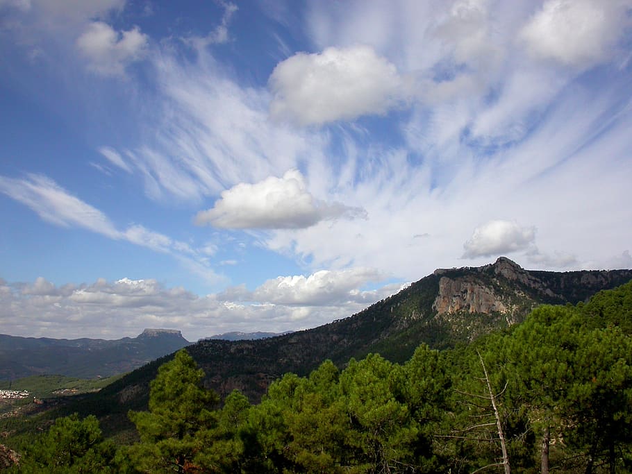 mountain, nature, landscape, murcia, spain, cloud - sky, sky, scenics - nature, beauty in nature, plant