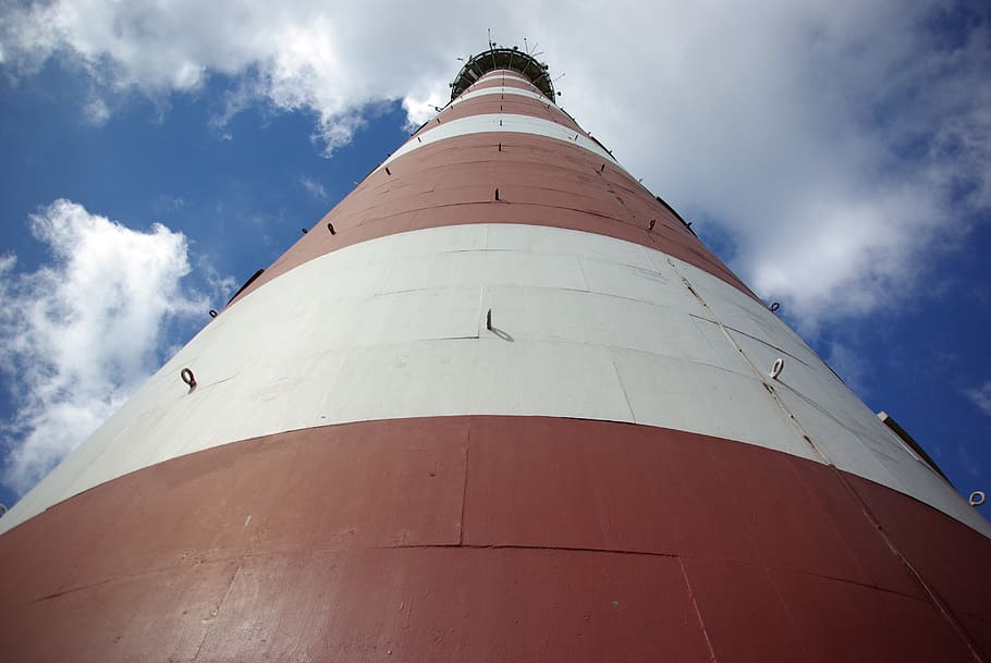 ameland, lighthouse, netherlands, summer, sky, cloud - sky, low angle view, nature, day, architecture