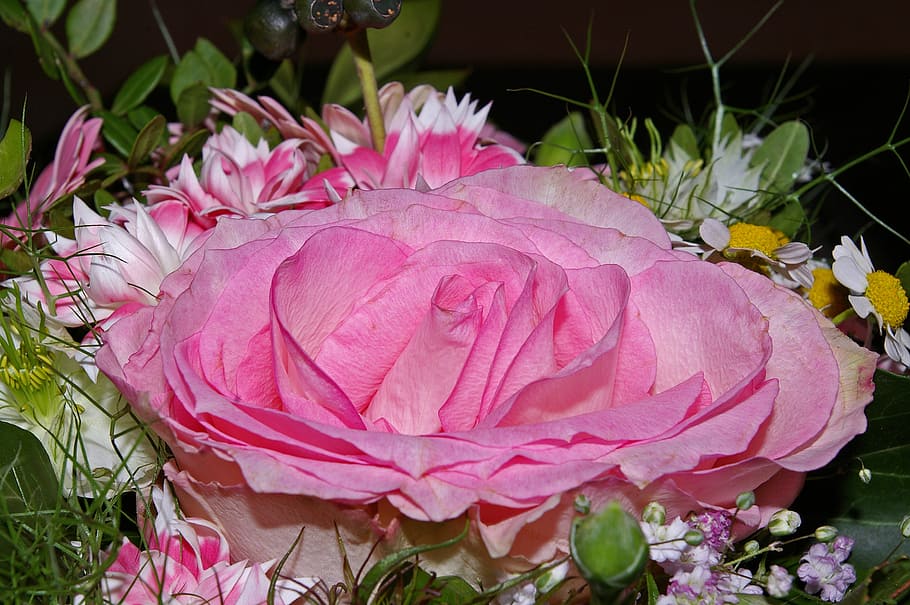 rosa, ramo, flores, florero, ramos de flores, romance, romántico, floración, floración de rosa, hermosa
