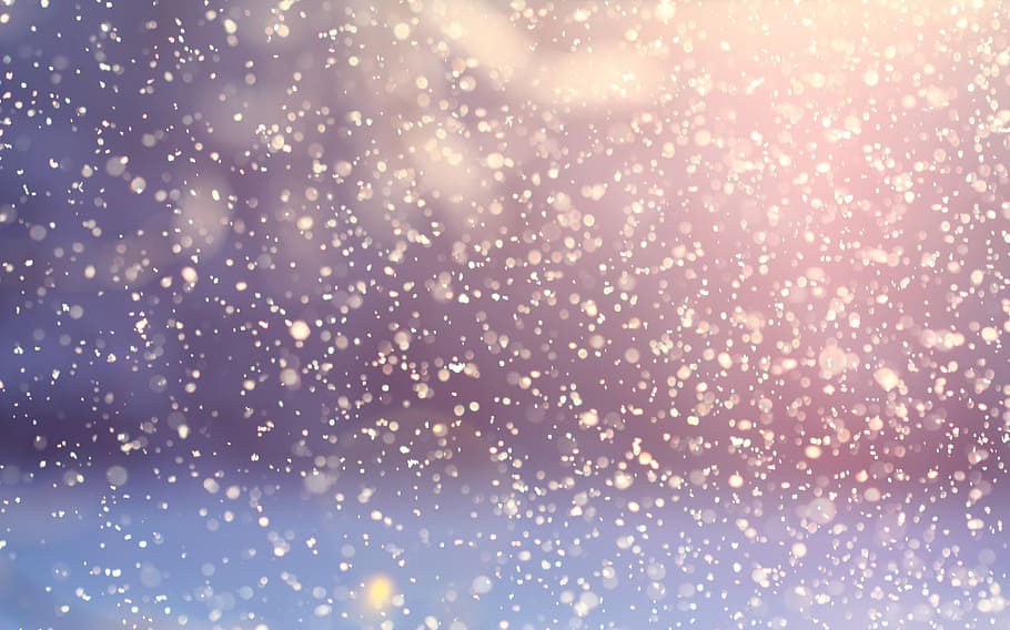 selective, focus photography, water, snowfall, winter, snow, snowflakes, flakes, snowing, cold