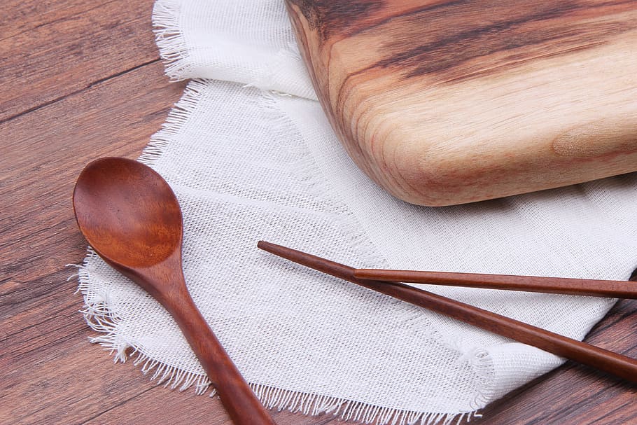 Wooden Table, Kitchen, thomas, wooden spoon, indoors, close-up, food, day, wood - material, kitchen utensil