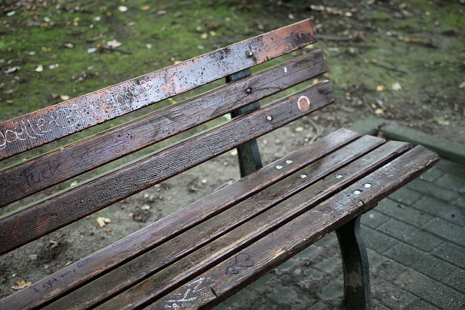 park bench, bank, wooden bench, park, sit, forest, rest, recovery, tranquility base, bench