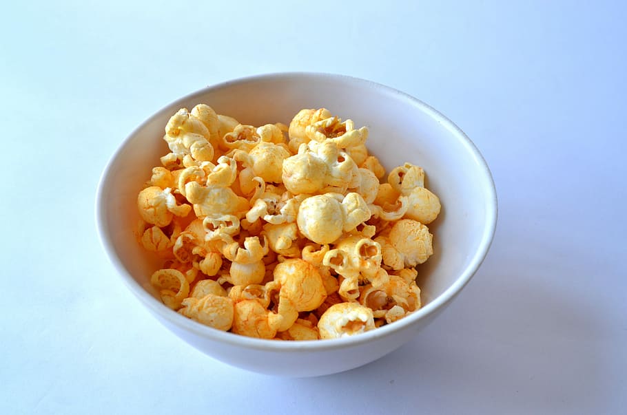 Popcorn, Snack, Food, Cinema, Movie, snack, food, corn, delicious, buttered, crunchy
