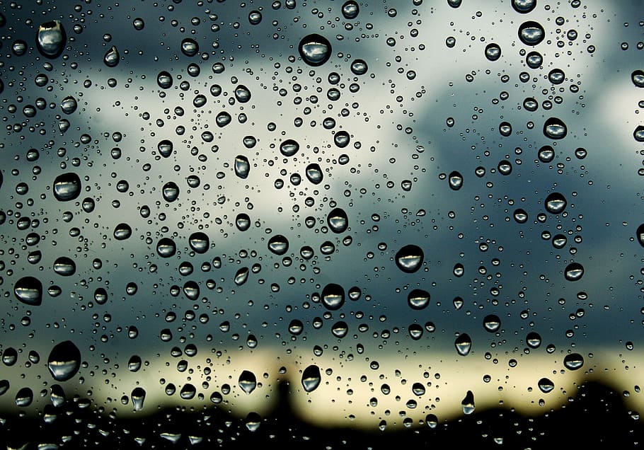 rocío de agua, vidrio, nublado, cielo, gotas, ventana, naturaleza, gota, resumen, lluvia