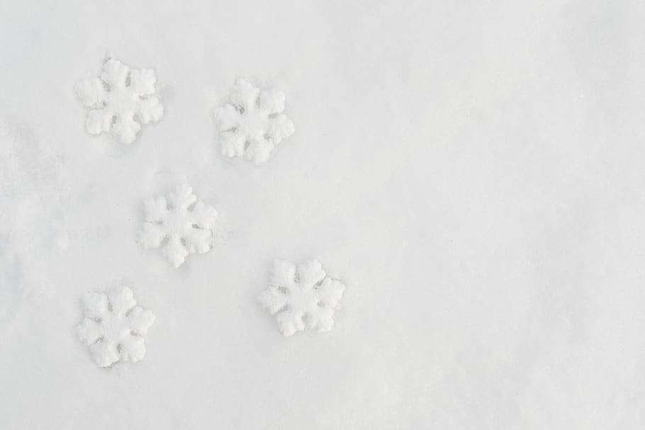 copos de nieve, decoración, nieve, blanco, mínimo, invierno, decorativo, fresco, sin gente, color blanco