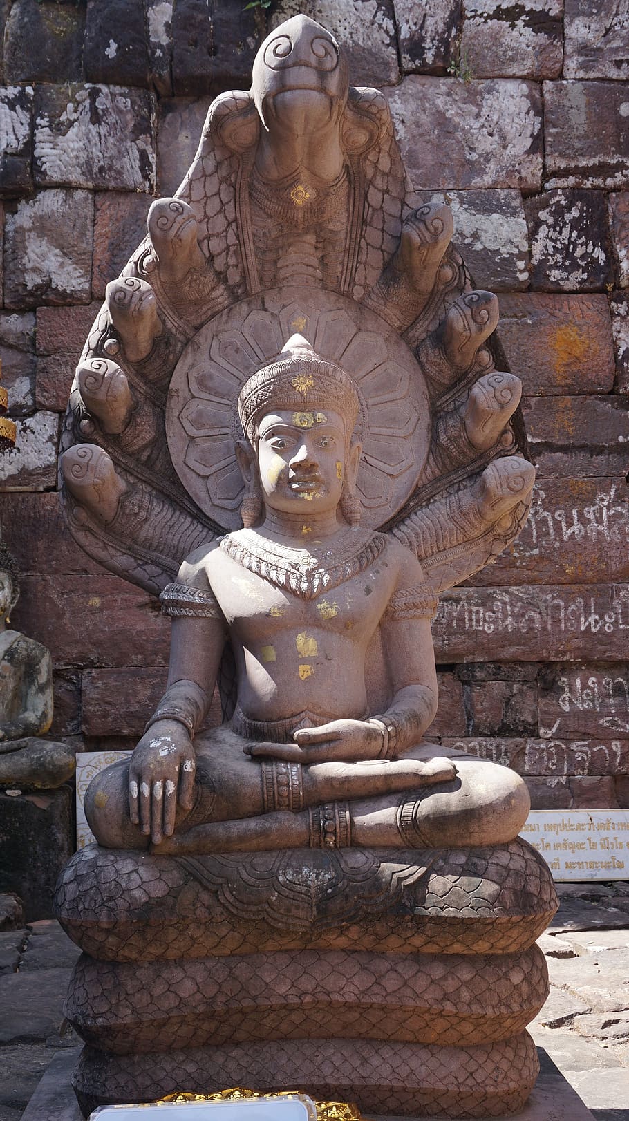 phu pek, buddha statue, doors and windows, serpent, ancient, sakon nakhon, buddhism, measure, thailand, a pilgrimage