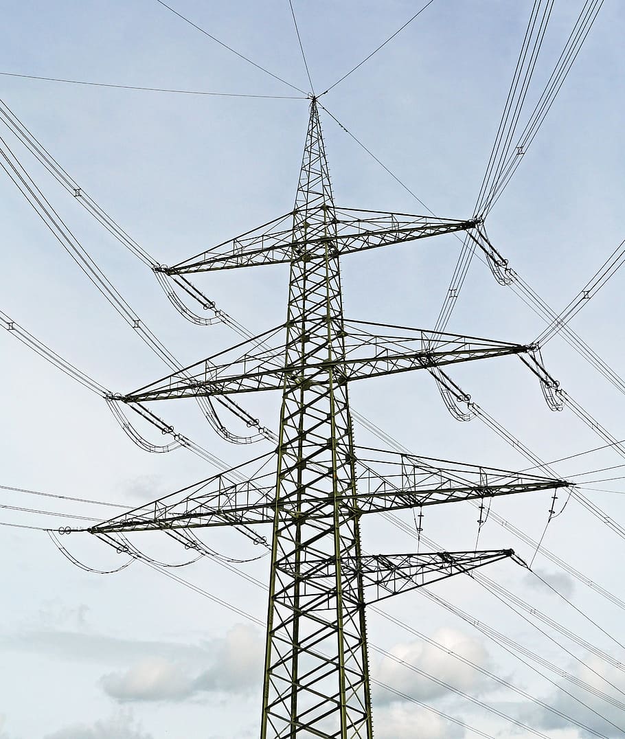 Pylon, Distributor, highest pylon, 380kv, anchor pylon, lattice, power supply, high voltage, energy, current