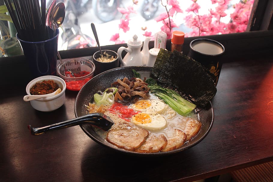 ramen, curry, dai, daiichi ramen, dish ramen, japan, food and drink, food, table, egg