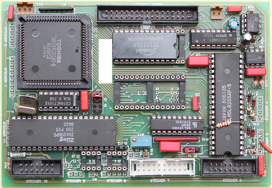 o processador principal, semicondutor, microchip, componente, circuito, computador, silício, eletrônicos, placa, layout