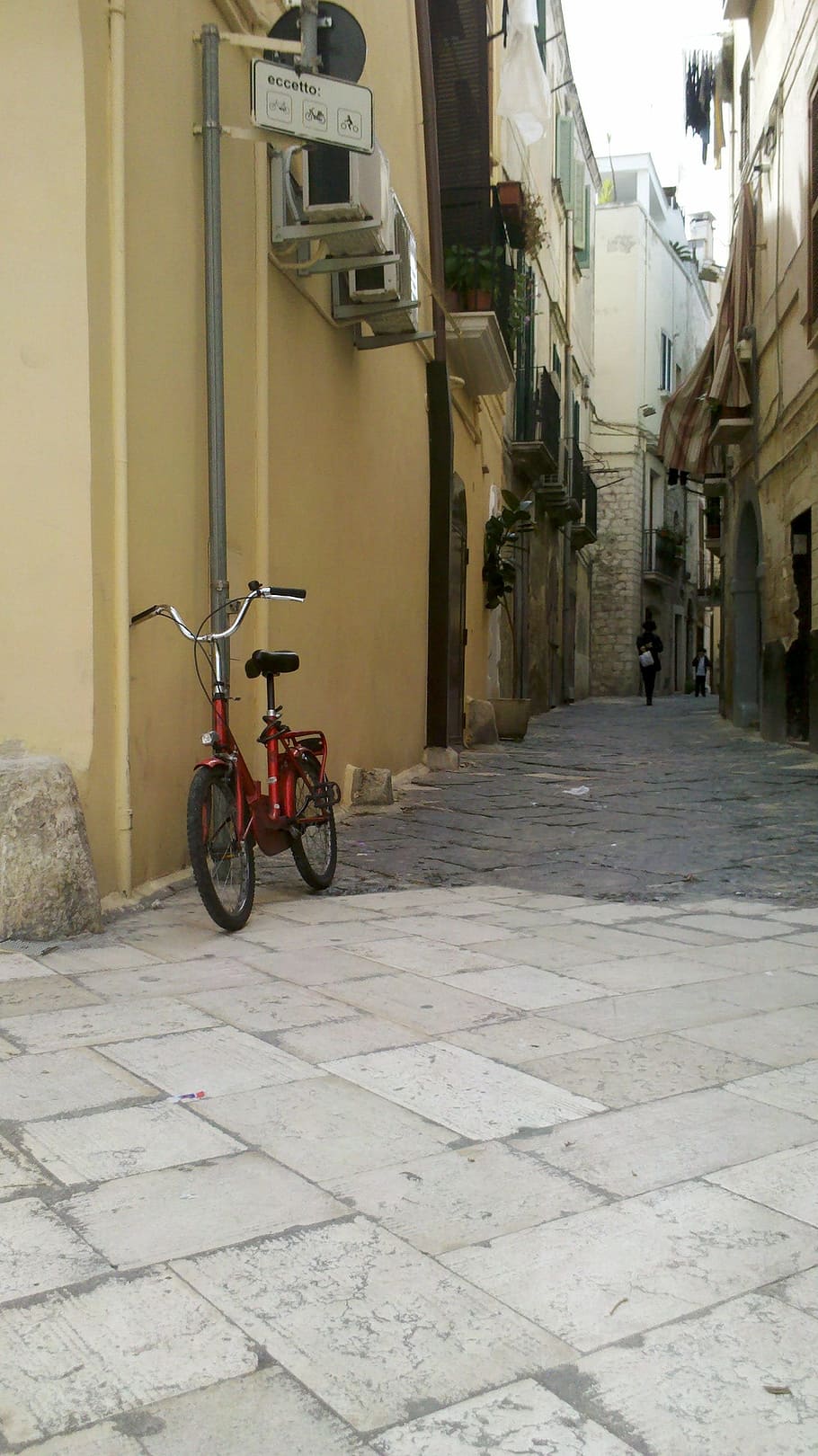 Bicicleta, Beco, Itália, Bari, rua, Cena urbana, Europa, Velho, Cidade, Arquitetura