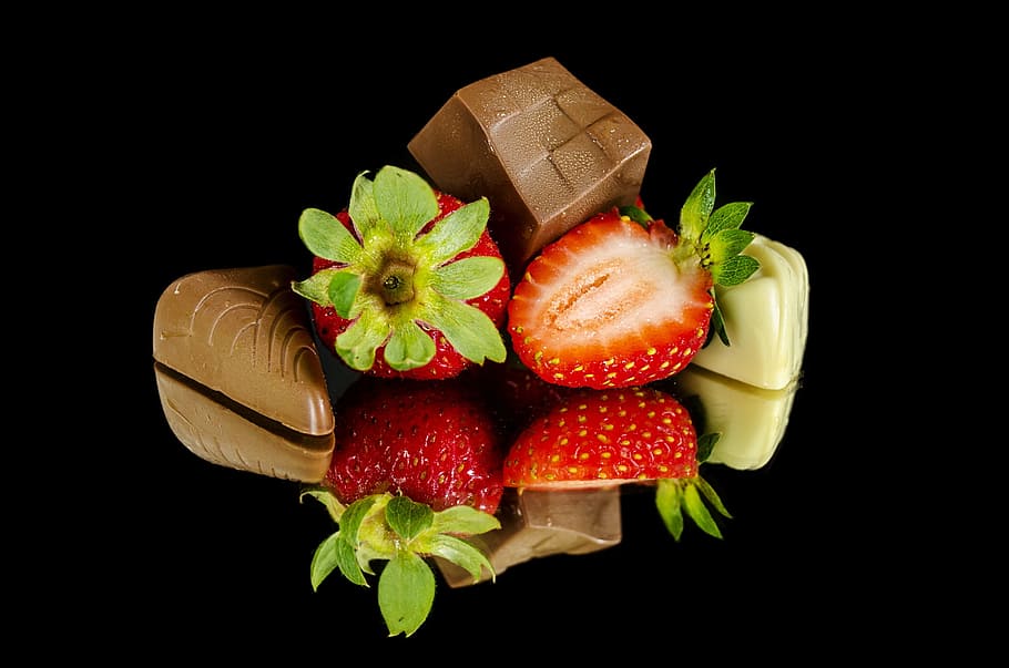 chocolate y fresas, fresas, chocolate, alimentos, dulce, fresa, fruta, postre, fresco, rojo