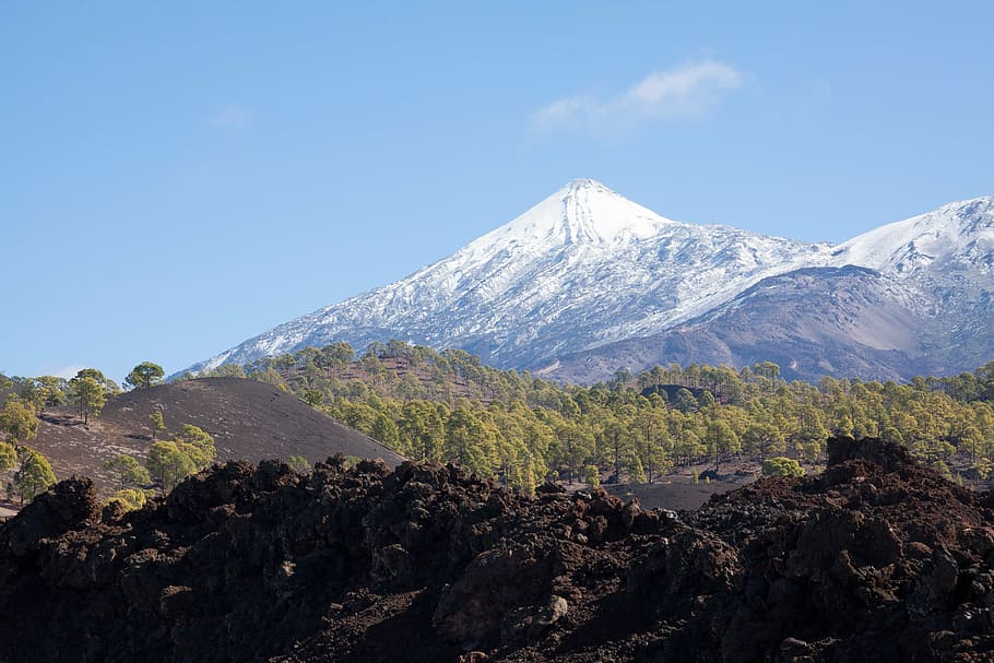 teide, volcano, mountain, summit, pico del teide, teyde, national park, tenerife, canary islands, 3718 m