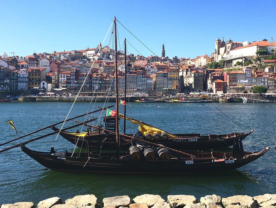 Boat, Portugal, Water, Douro, porto, river, tourism, europe, portuguese, harbor