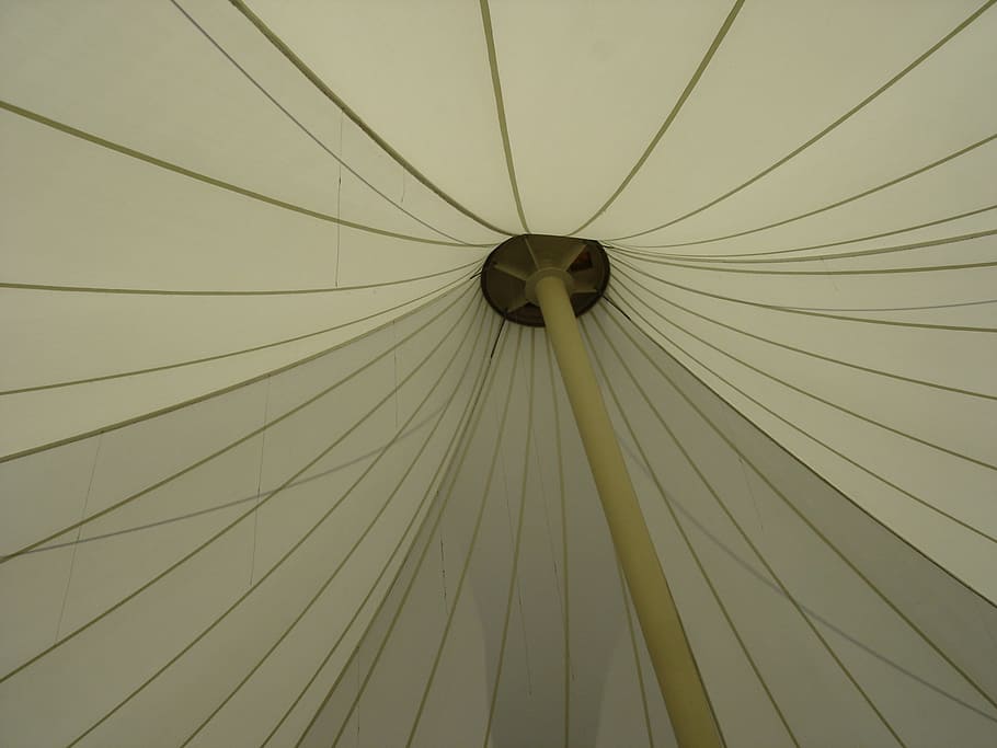 Umbrella, Sunshade, White, Parasol, shade, protection, relaxation, backgrounds, full frame, close-up