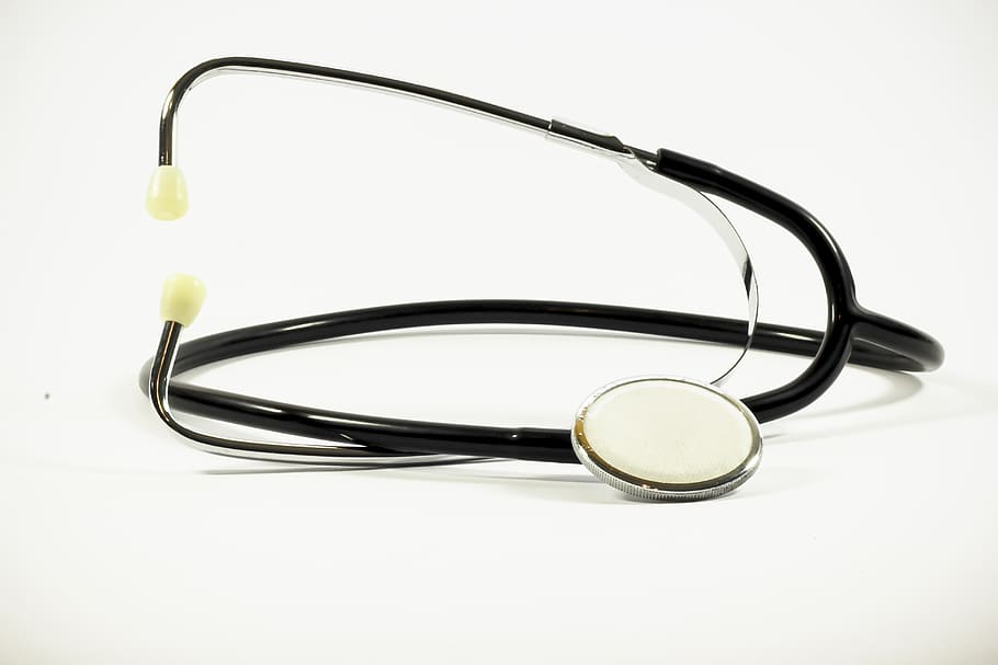 black stethoscope, medical, stethoscope, the test, rubber, treatment, tool, pulse, sterile, listen