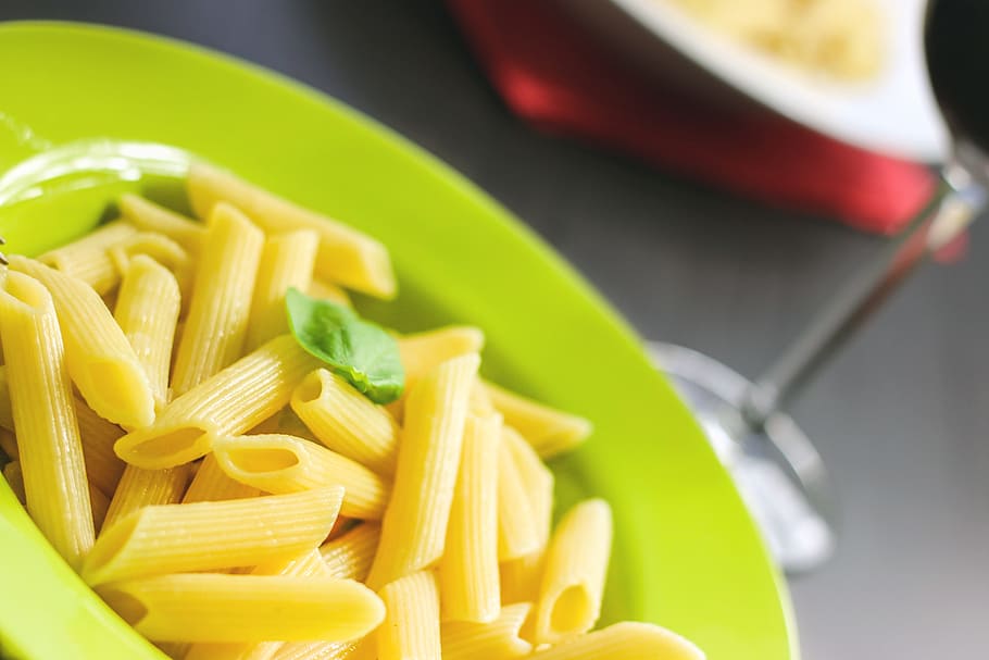 pasta without sauce, rigatoni, pasta, noodles, food, meal, cuisine, cooked, fresh, italian